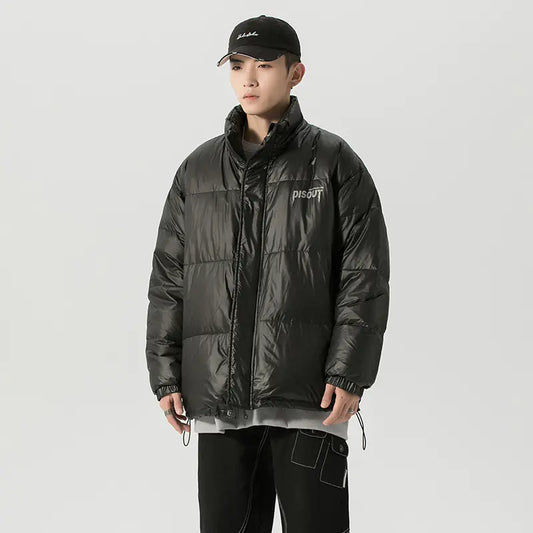 2020 Men's Winter Plain Down Jacket with Letter Design