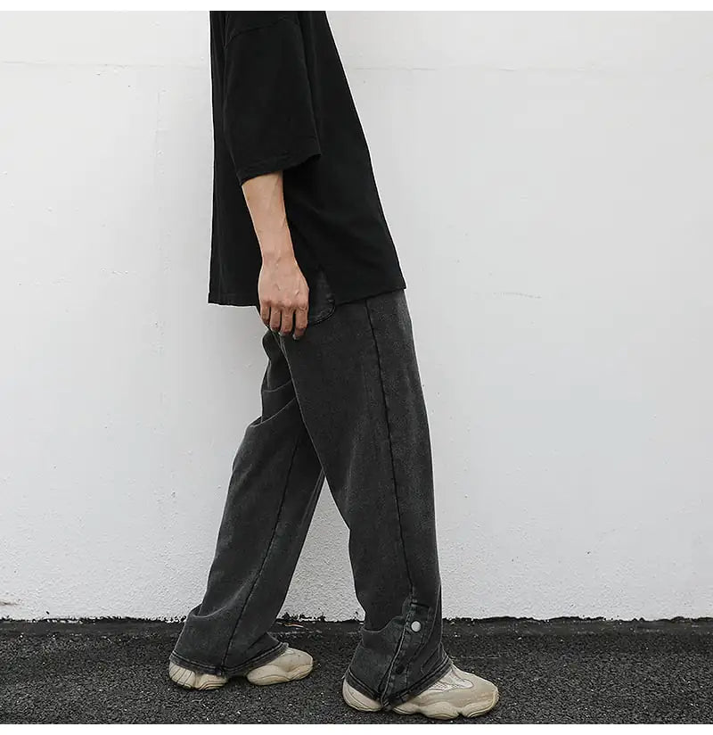Slit Loose Terry Sweatpants
